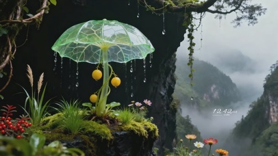 唯美森林可爱绿植