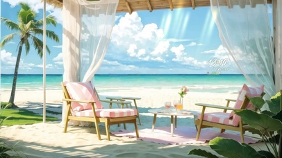 夏日度假海滩