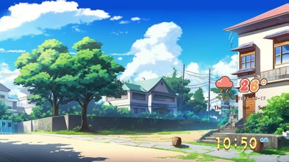 治愈动漫街道风景