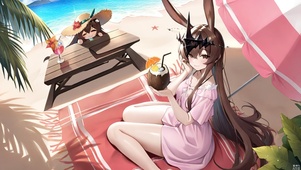 海边泳装少女-阿米娅