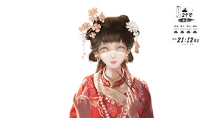 4K唯美古风女孩