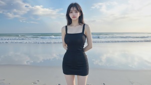 海边气质美女