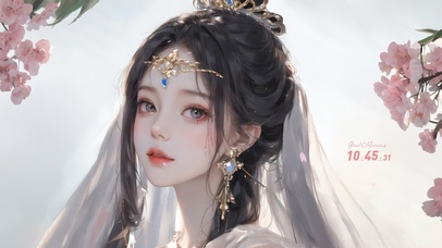 4K清纯气质古风花嫁女孩