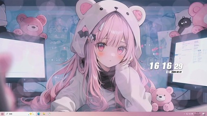 可爱女孩桌面主题