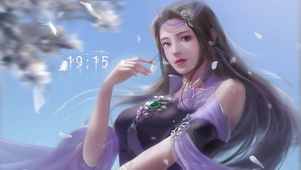 唯美清纯古风美女