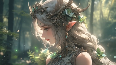 4K 森之精灵 森林女神