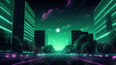 炫酷赛博街道