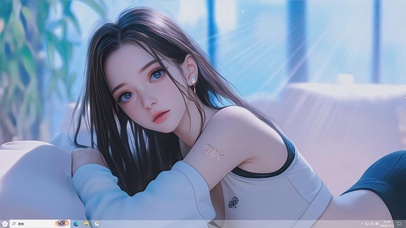 美女瑶瑶-桌面主题