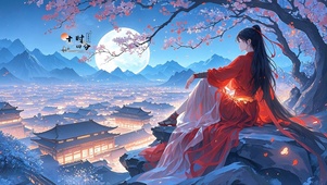 一览众山小的侠女