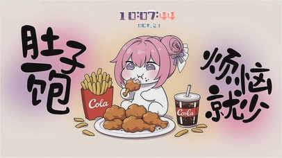 每天都要好好吃饭呀（时钟版）