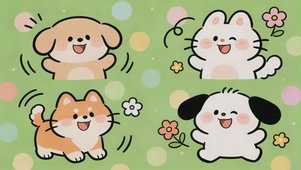 卡通治愈动态桌面