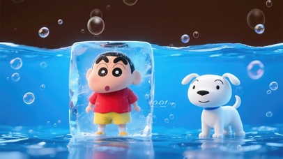 可爱冰凉小新手办