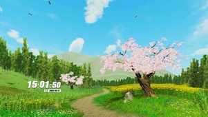 护眼蓝天白云