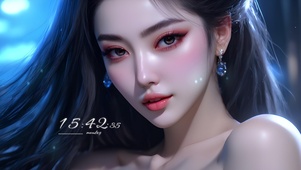 绝美黑发美女