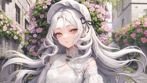 小巷的花 银发娘