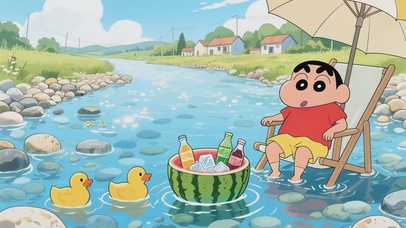 清凉解暑夏日乡村生活