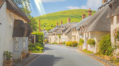 唯美治愈乡村公路