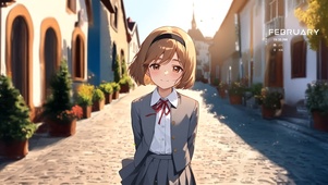 唯美金发少女