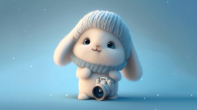 4K可爱呆萌小兔