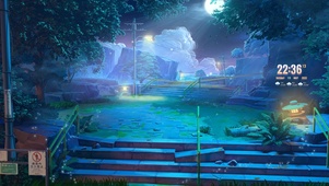 夜晚的公园