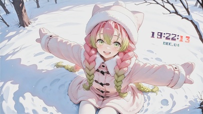 雪地里的甘露寺蜜璃