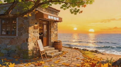 海畔咖啡店
