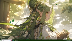 落叶少女