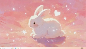 小清新兔子桌面主题