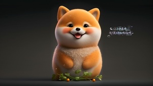 呆萌的狗狗