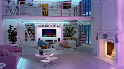 4K温馨治愈粉红女孩房间