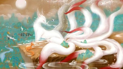 唯美古风九尾仙狐