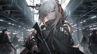 未来黑白风少女