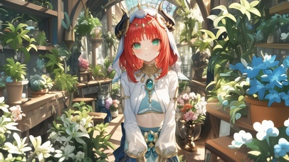 雪墨壁纸丨妮露丨花园少女丨