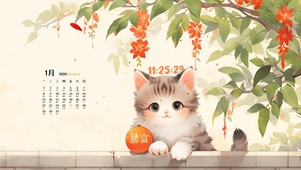 春天超级小可爱猫咪