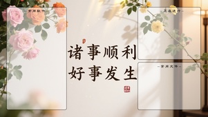 诸事顺利-分区桌面