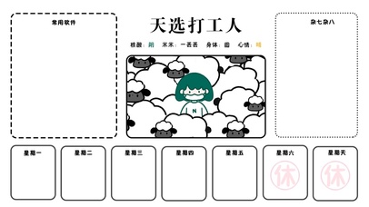 天选打工人分区壁纸