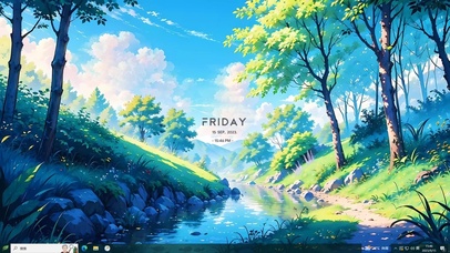 4K绿色森林小路