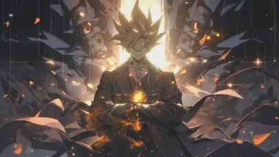 【3D立体】金色七龙珠悟空