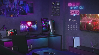 4K赛博朋克电竞房间