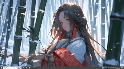 雪景少女