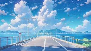 动漫风景海边壁纸