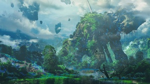 4k 治愈护眼雨天绿林仙境