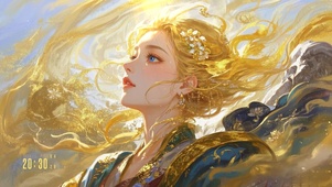 花漾壁纸鎏金神女
