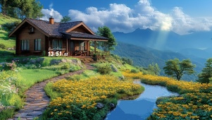 护眼山上小屋