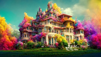 4K唯美治愈梦幻城堡