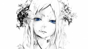 黑白少女
