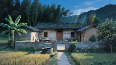 农家四合院 复古