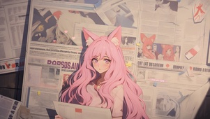 可爱兔兔少女