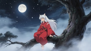 月下孤犬栖云枝