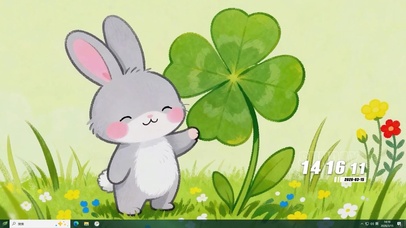 萌宠小兔子桌面主题